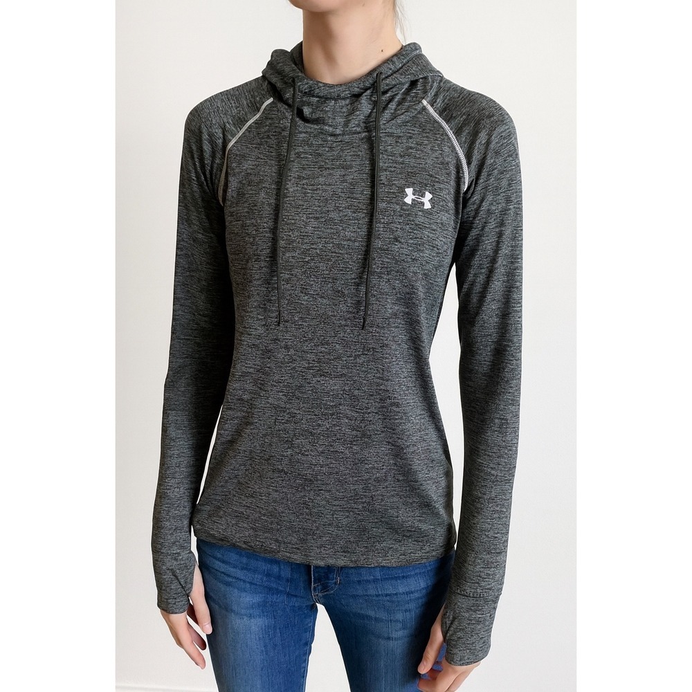 Under‎ Armour Hoodie Gray Activewear Athletic Long Sleeve Pullover Top
